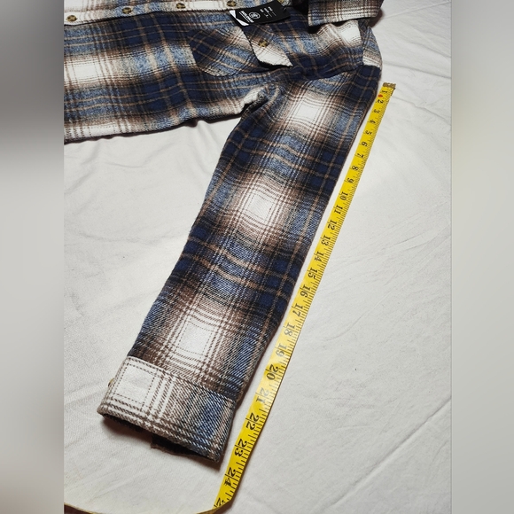 Molokai Surf Co. Long Sleeve Button Up Flannel Plaid Shirt - Size Small - Picture 11 of 12